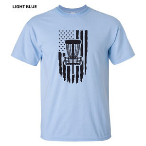 DISC GOLF AFFAIR  Disc Golf T-Shirt PATRIOTIC AMERICAN FLAG Shirt